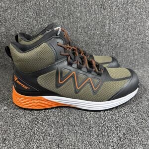 Bates Rush Mid Composite Toe Sage Green Orange Lightweight Work Shoes Size 11.5